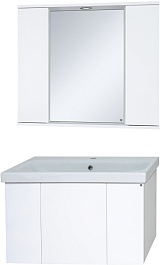 Misty Мебель для ванной Лира 80 подвесная белая – фотография-1